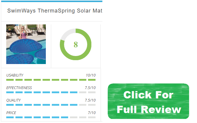 swimways thermaspring solar mat review